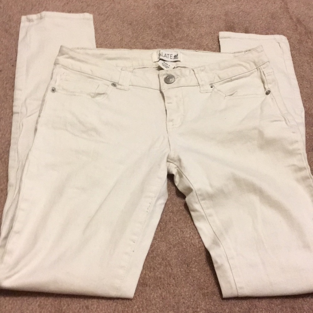 3/$25 Jalate Cream White Skinny Jeans Size 7